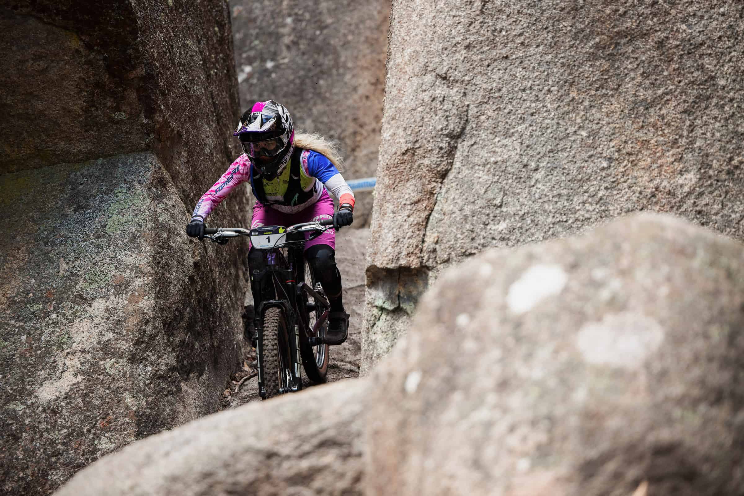 Isabeau Courdurier rips her home trails