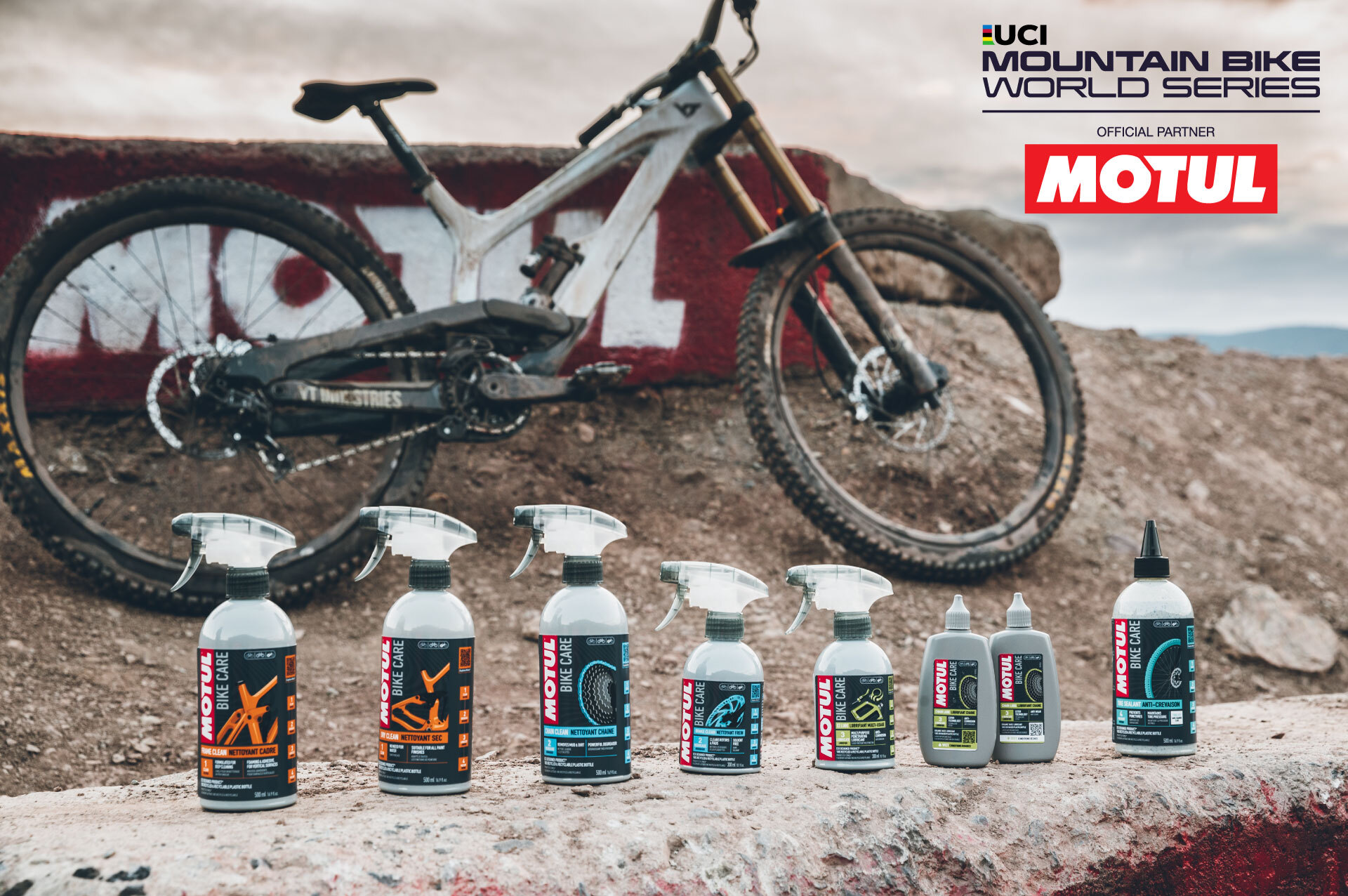 THE UCI MOUNTAIN BIKE WORLD SERIES WELCOMES MOTUL AS ITS NEW OFFICIAL BIKE CARE PARTNER