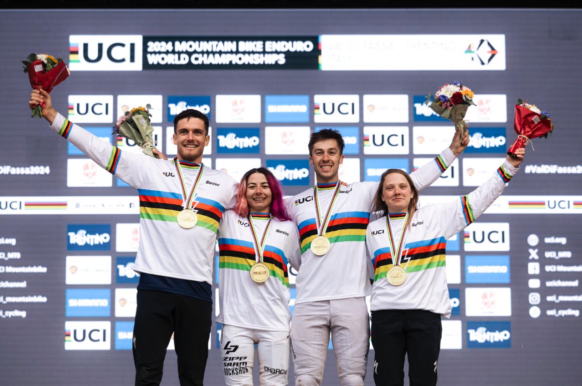 French reign supreme in exhilarating first-ever UCI Mountain Bike Enduro & E-enduro World Championships in Val di Fassa, Trentino