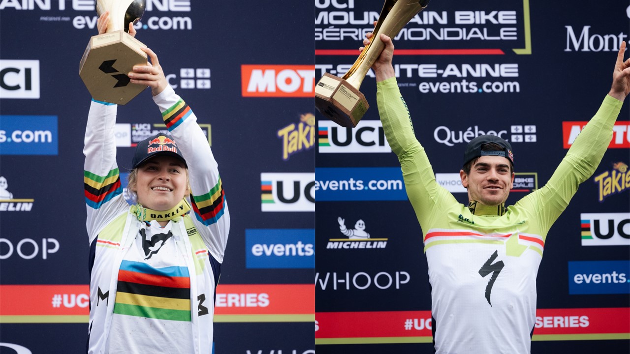 UCI DOWNHILL WORLD CUP CHAMPIONS - SEASON REVIEW: BRUNI AND HÖLL DELIVER MASTERCLASSES TO CLAIM BACK-TO-BACK OVERALLS