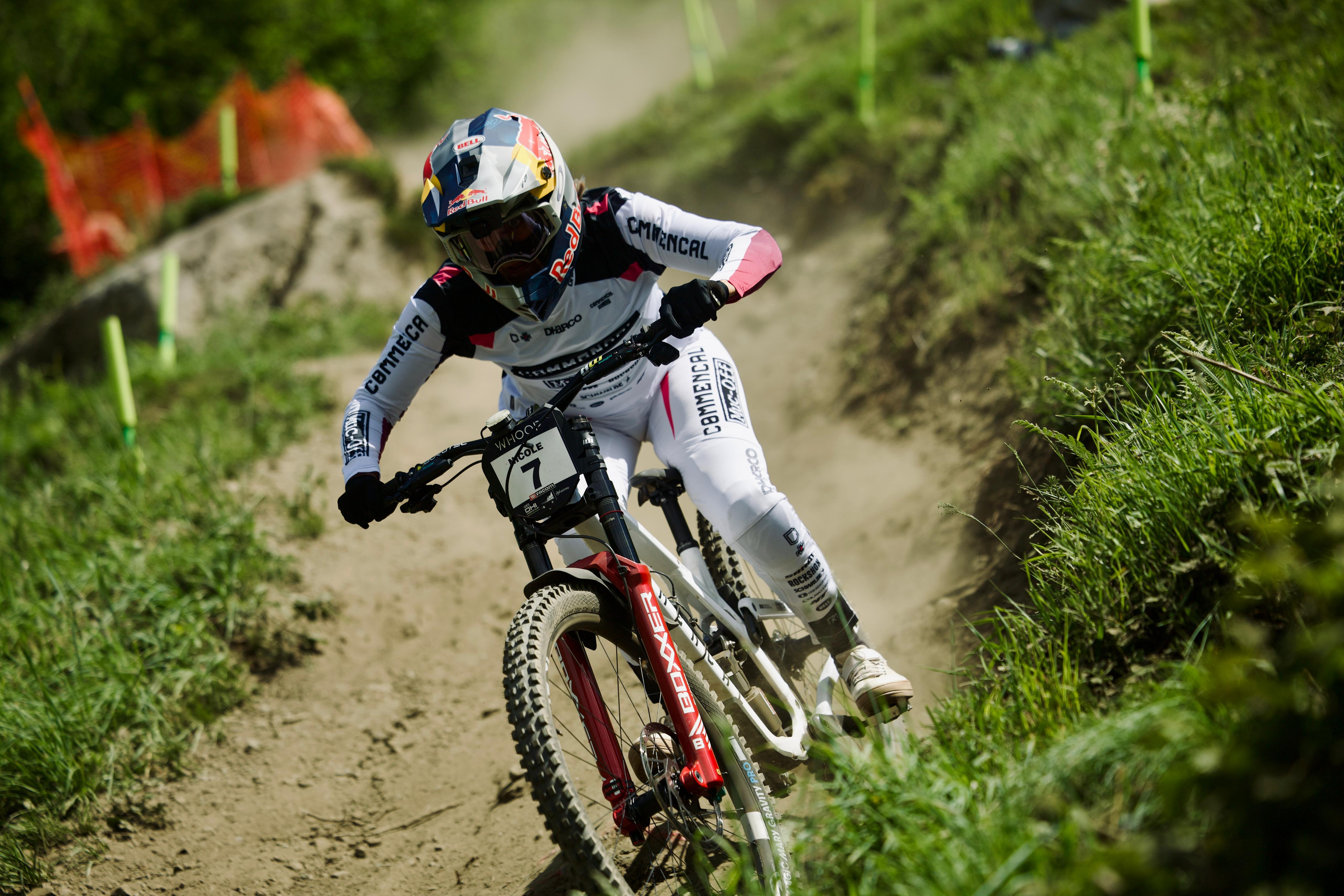 Pierron and Nicole Spring Home Upsets in UCI Downhill World Cup Qualifying in Loudenvielle - Peyragudes