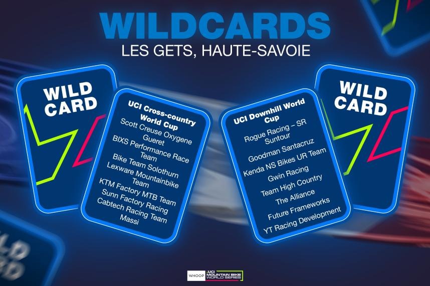 Wildcard Teams Unveiled for WHOOP UCI Mountain Bike World Series Cross-country and Downhill Rounds in Les Gets, Haute-Savoie